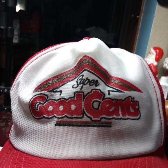 Vintage Super Good Cents Snap Trucker Hat Cap - Picture 2 of 8